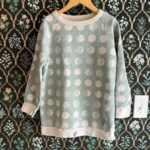 Winter Water Factory Sweatshirt Moon Pale Blue